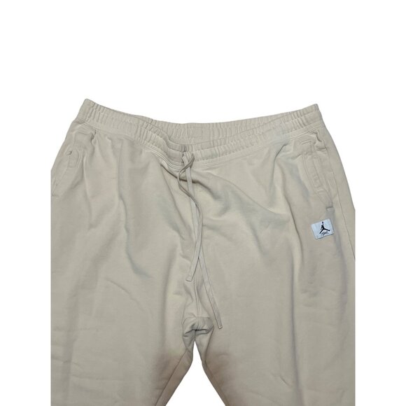 Jordan Flight  Loose Fit 3X Beige Sweatpants With Elastic Waist & Drawstring 100 - Picture 2 of 5